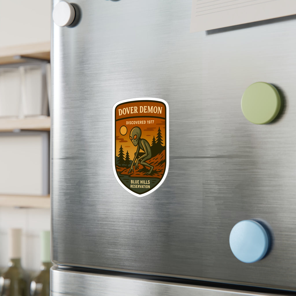 Dover Demon Alien patch sticker Kiss-Cut Vinyl Decal | Blue Hills reservation