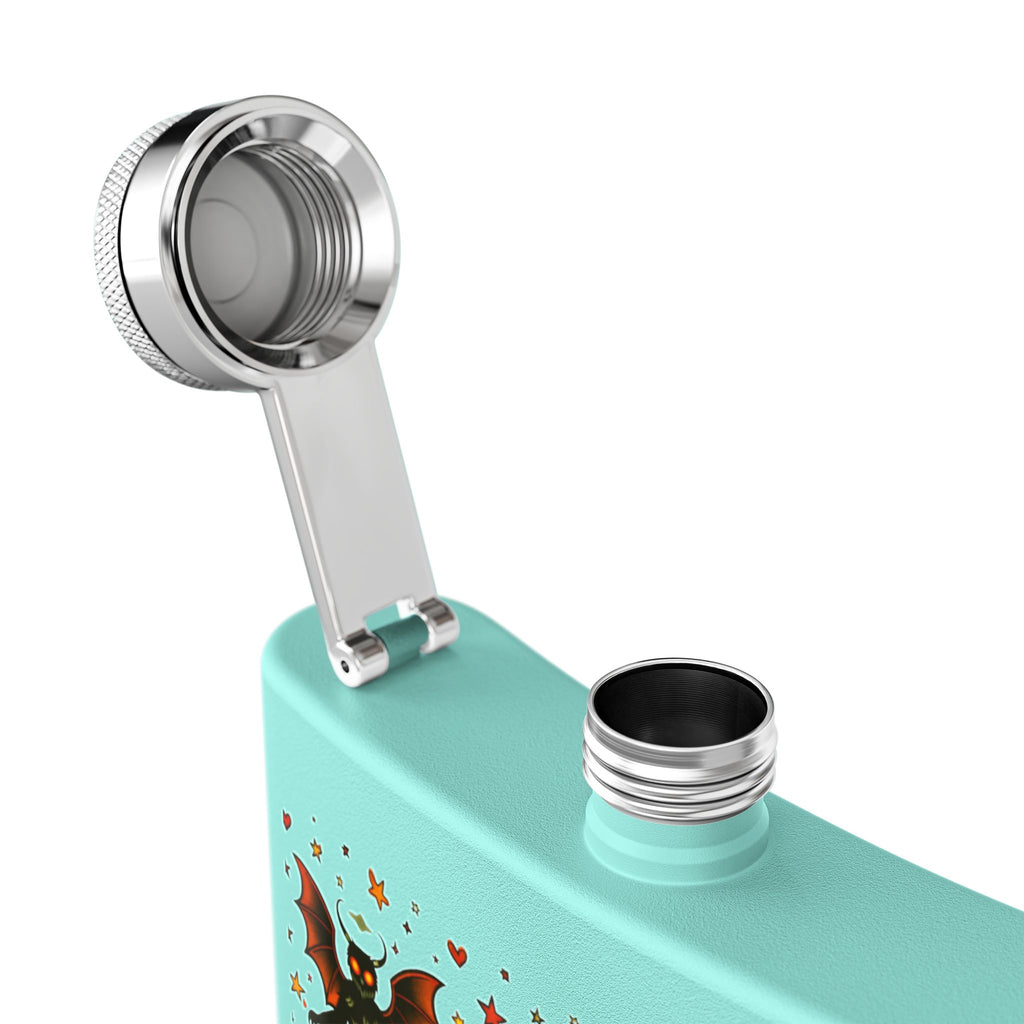 Vintage Monster Tattoo Art Hip Flask