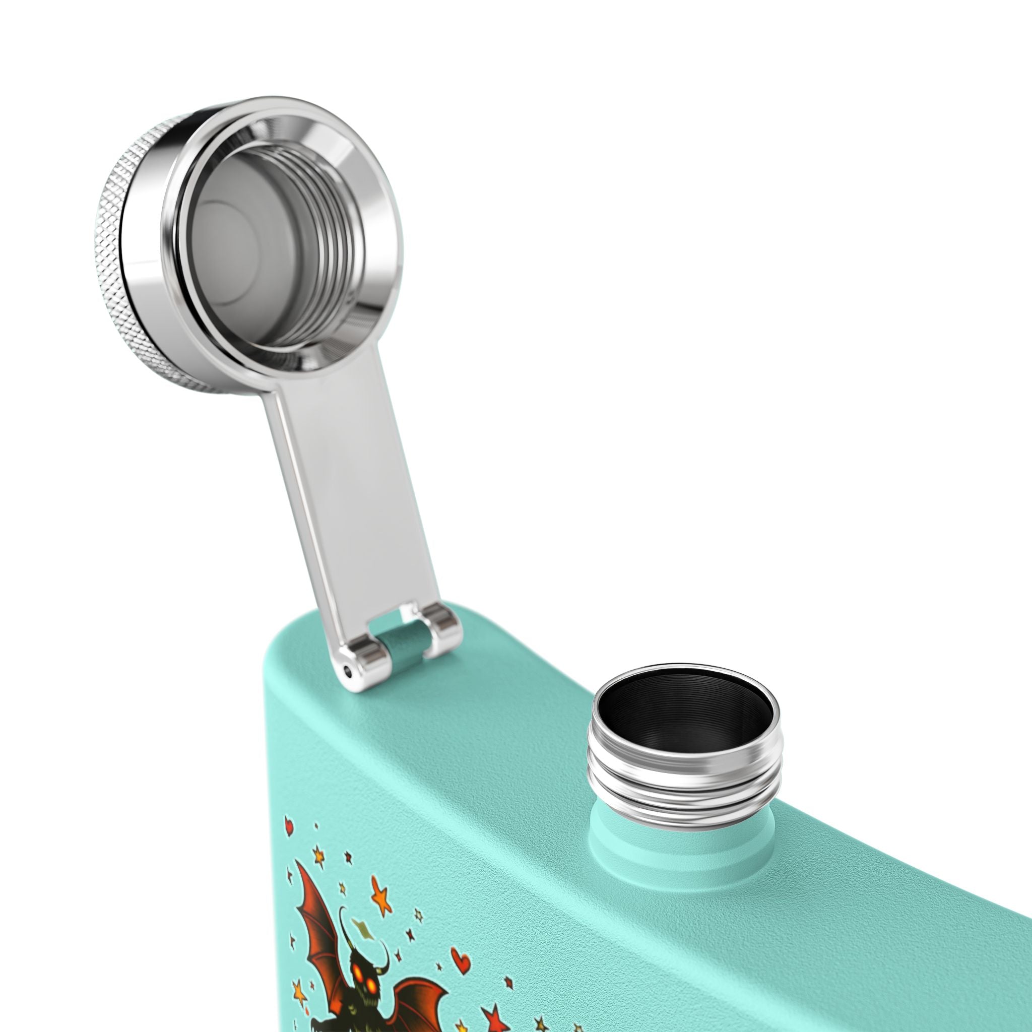 Vintage Monster Tattoo Art Hip Flask