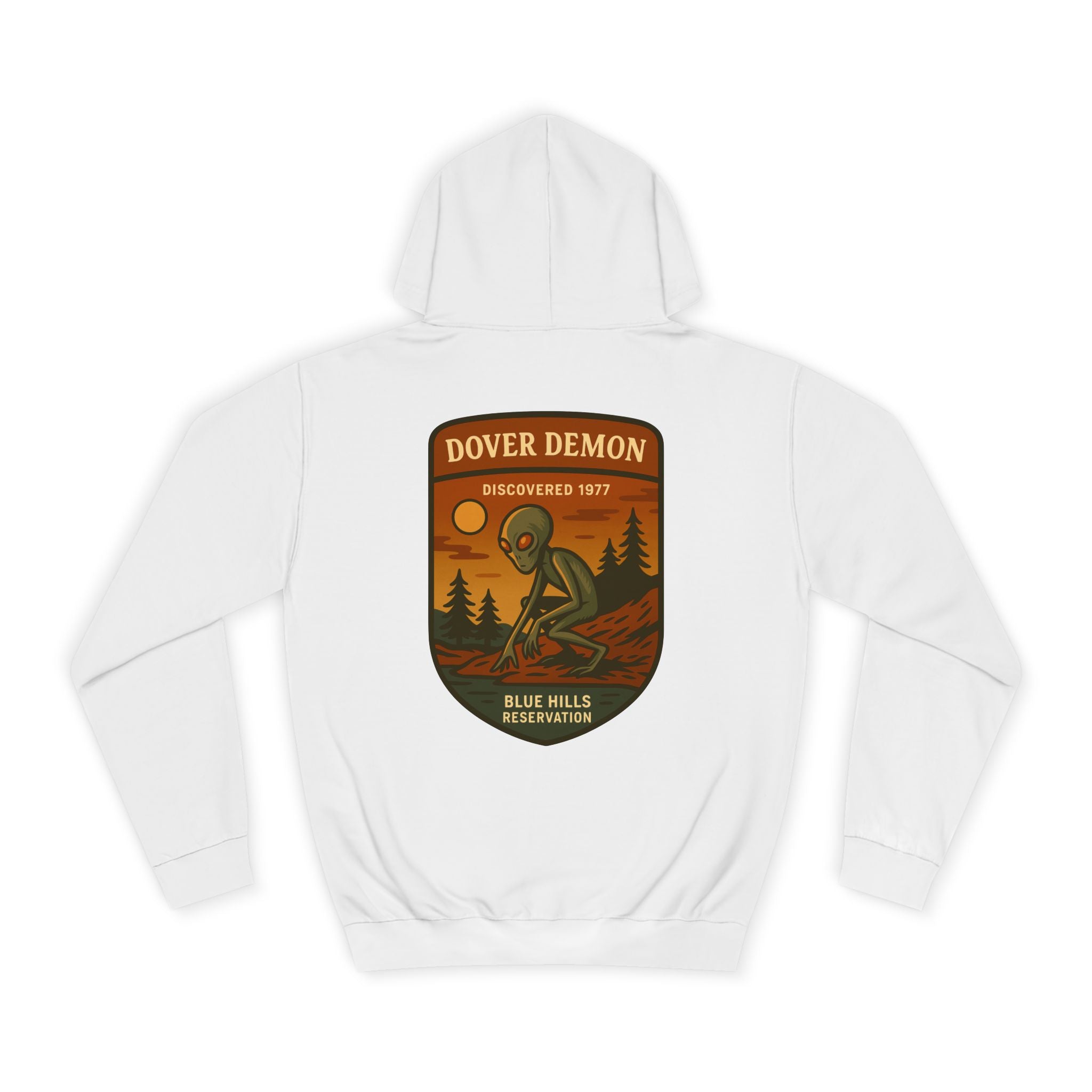 Dover Demon Patch Hoodie | Retro National Park Style