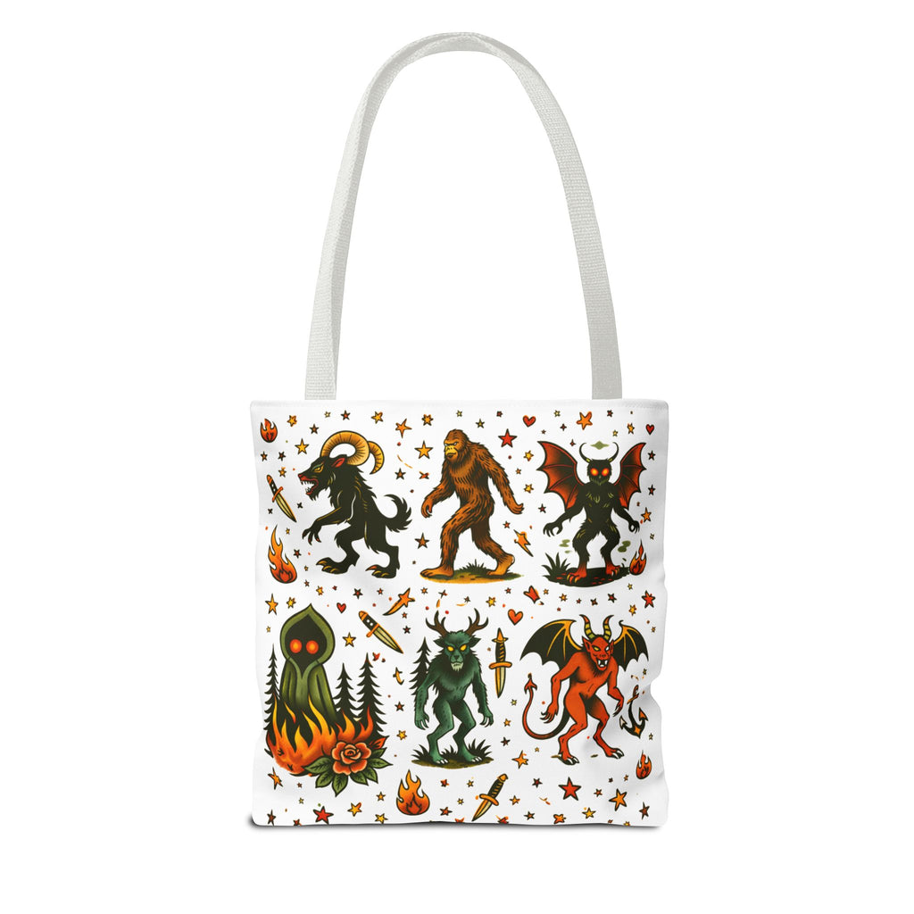Vintage Cryptid Monsters Tote