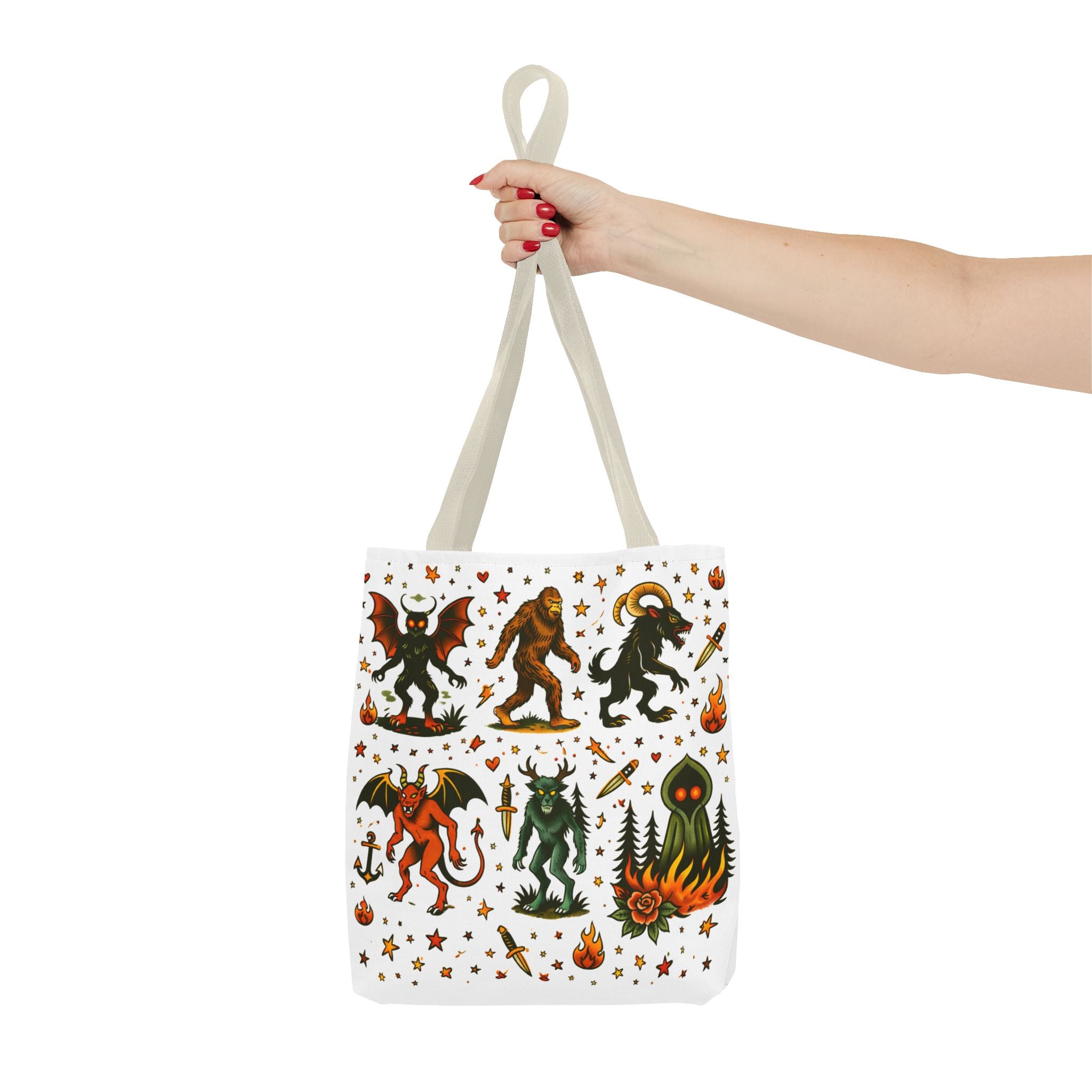 Vintage Cryptid Monsters Tote