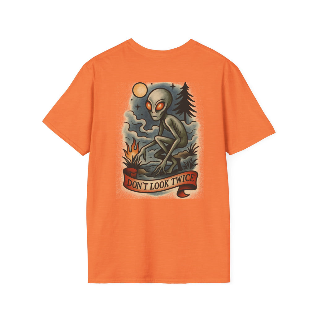 Dover Demon Adventure Retro Graphic Tee | Cryptozoology Unisex Softstyle T-Shirt