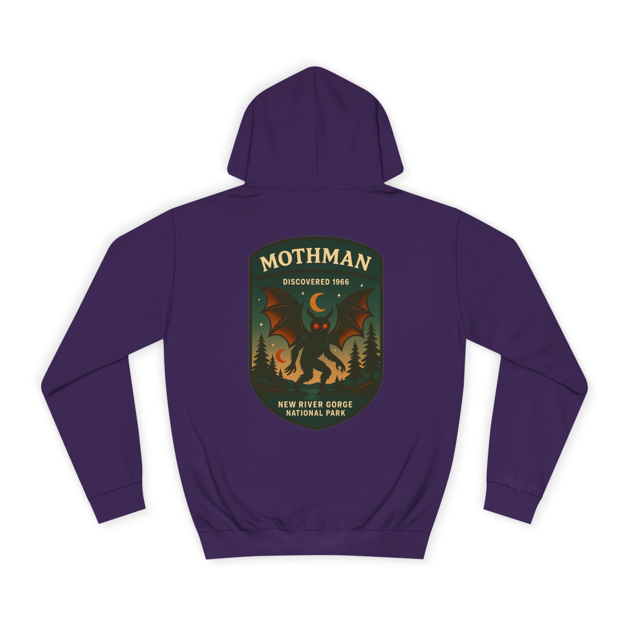 Mothman Patch Hoodie | Retro National Park Style
