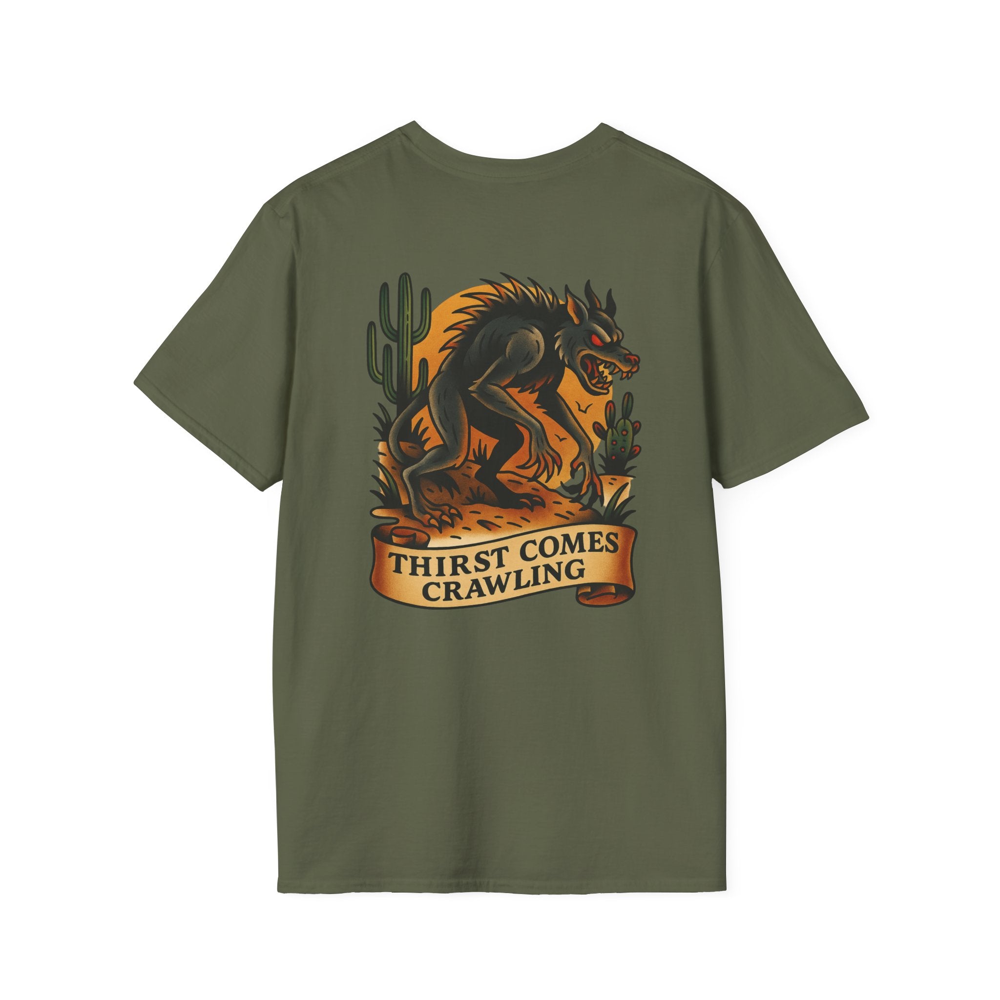 Chupacabra Adventure Retro Graphic Tee | Cryptozoology Unisex Softstyle T-Shirt