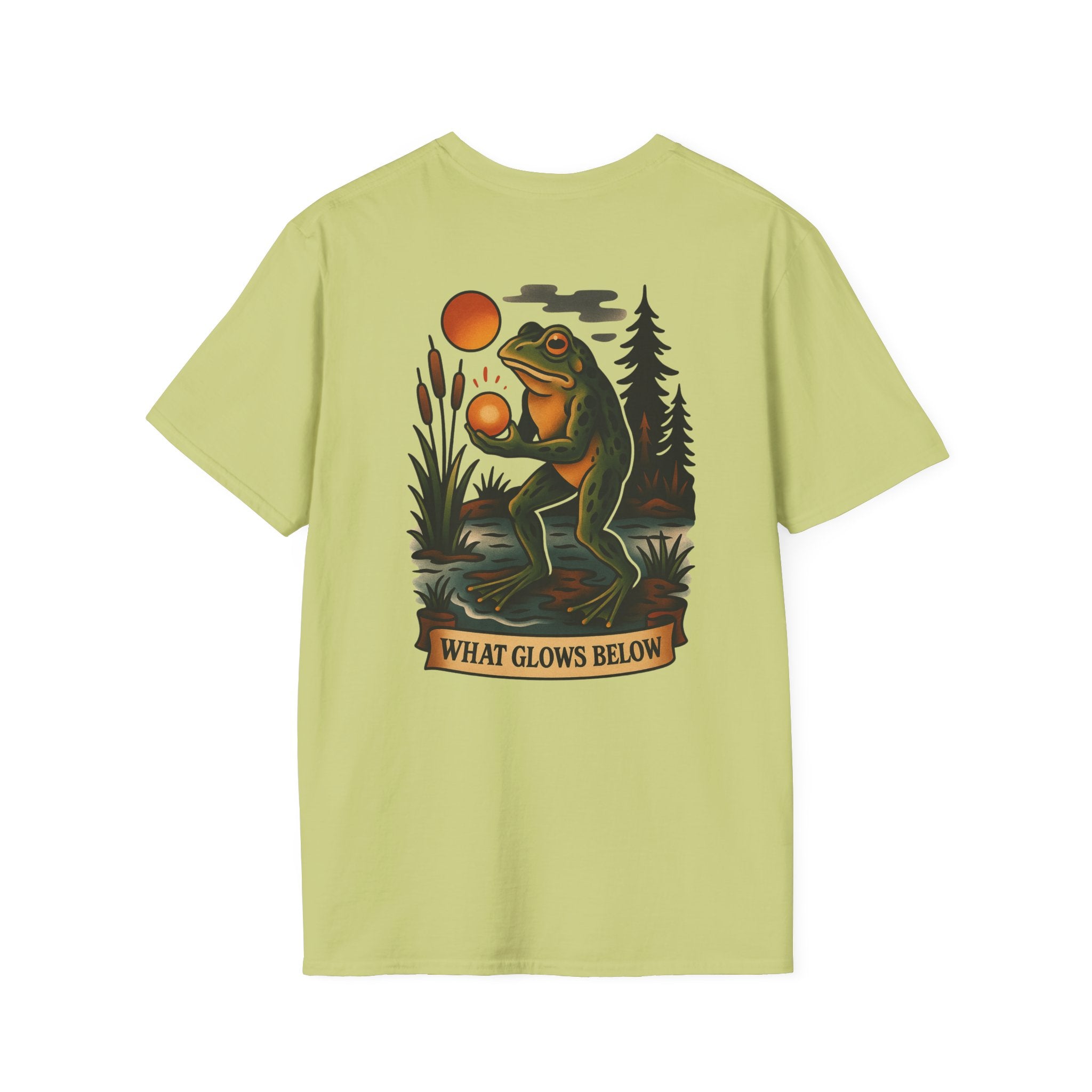 Loveland Frogman Adventure Retro Graphic Tee | Cryptozoology Unisex Softstyle T-Shirt