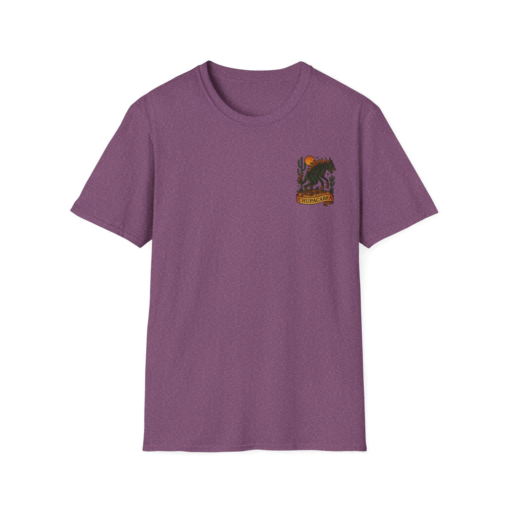 Chupacabra Adventure Retro Graphic Tee | Cryptozoology Unisex Softstyle T-Shirt