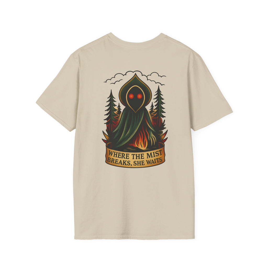 Flatwoods Monster Adventure Retro Graphic Tee | Cryptozoology Unisex Softstyle T-Shirt
