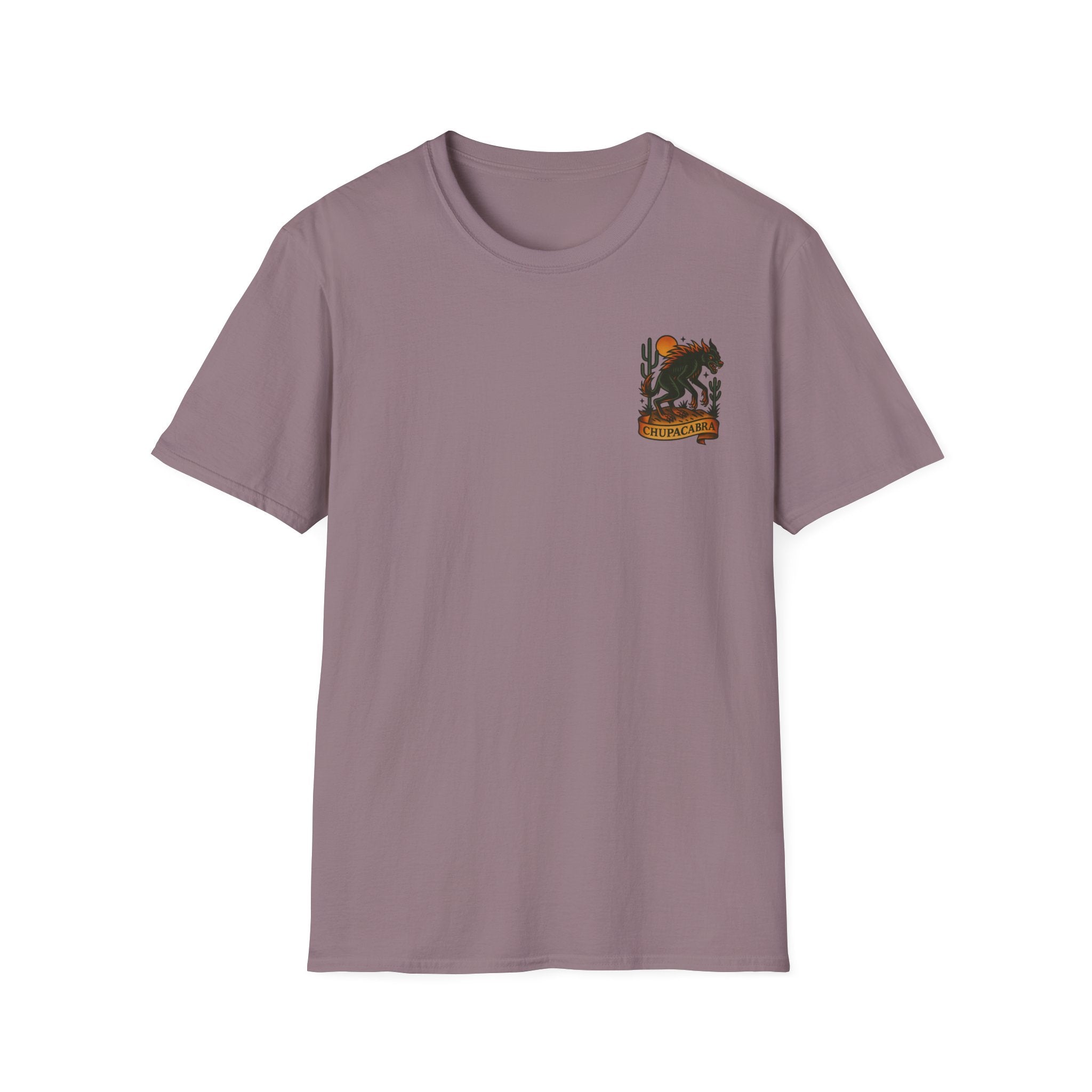 Chupacabra Adventure Retro Graphic Tee | Cryptozoology Unisex Softstyle T-Shirt