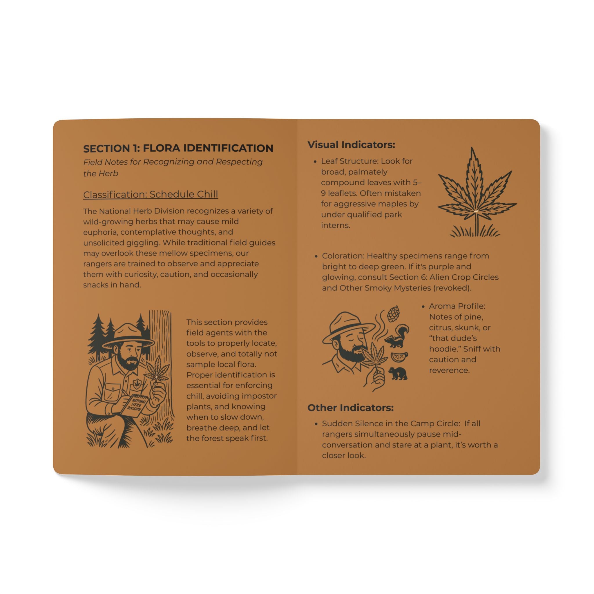 Field Manual Journal National Herb Division, A Guide to Wild Herbs & Chill Enforcement