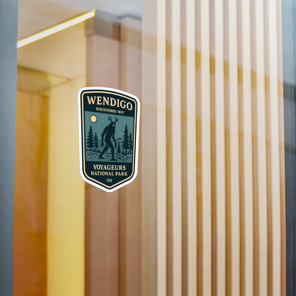 Wendigo National Park Patch Sticker Vinyl Decal | Outdoor Wilderness