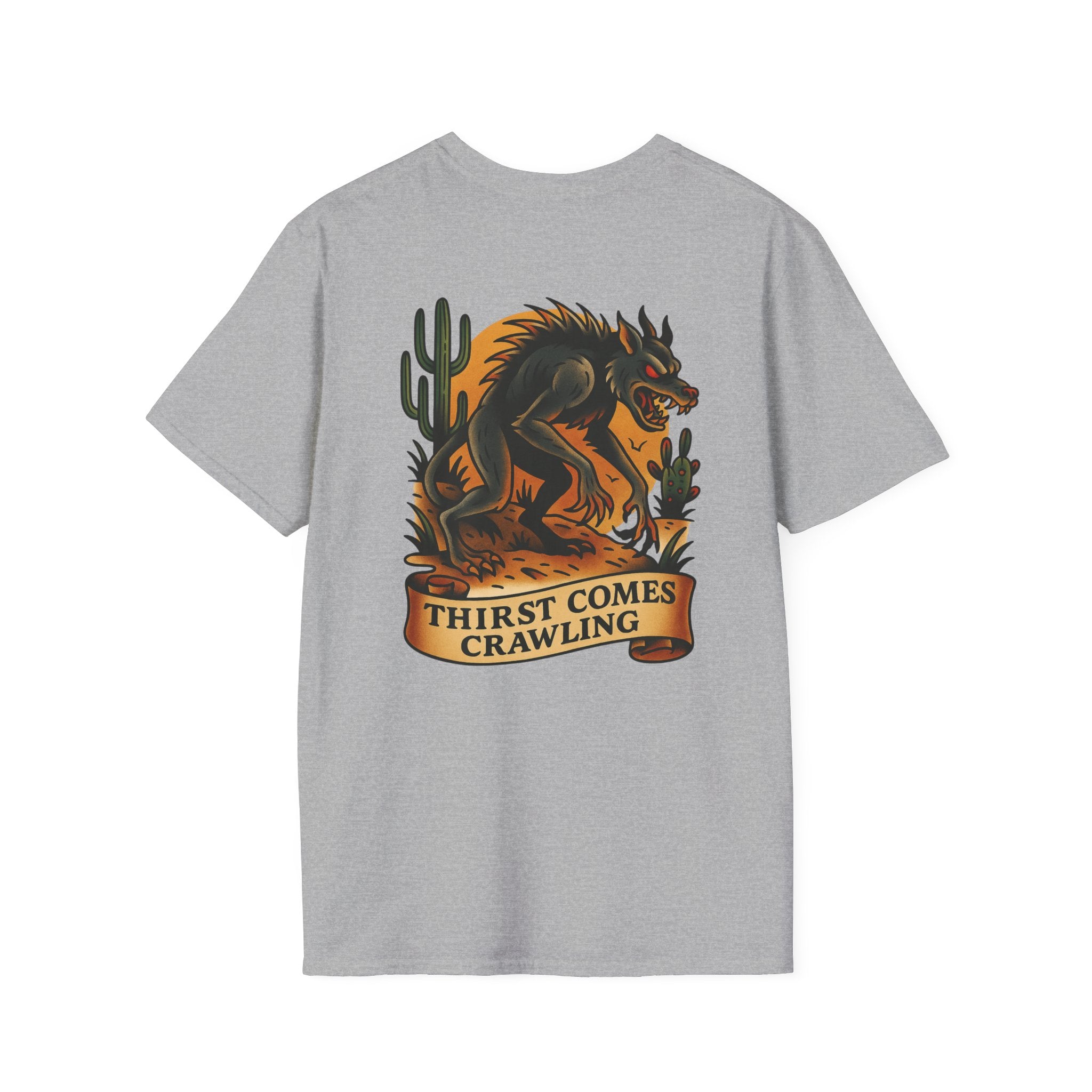 Chupacabra Adventure Retro Graphic Tee | Cryptozoology Unisex Softstyle T-Shirt
