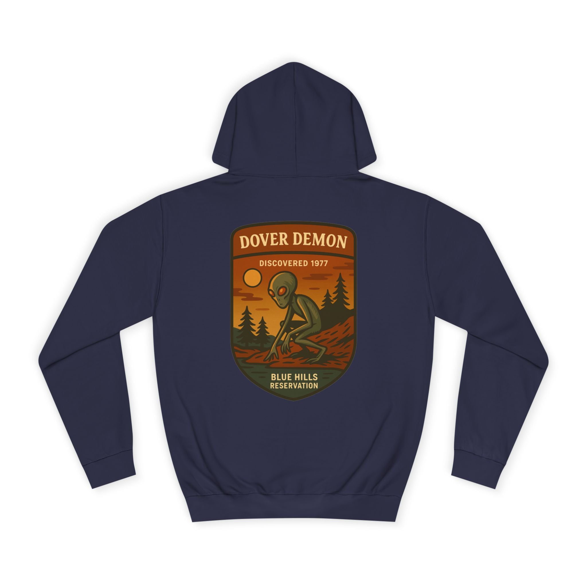 Dover Demon Patch Hoodie | Retro National Park Style