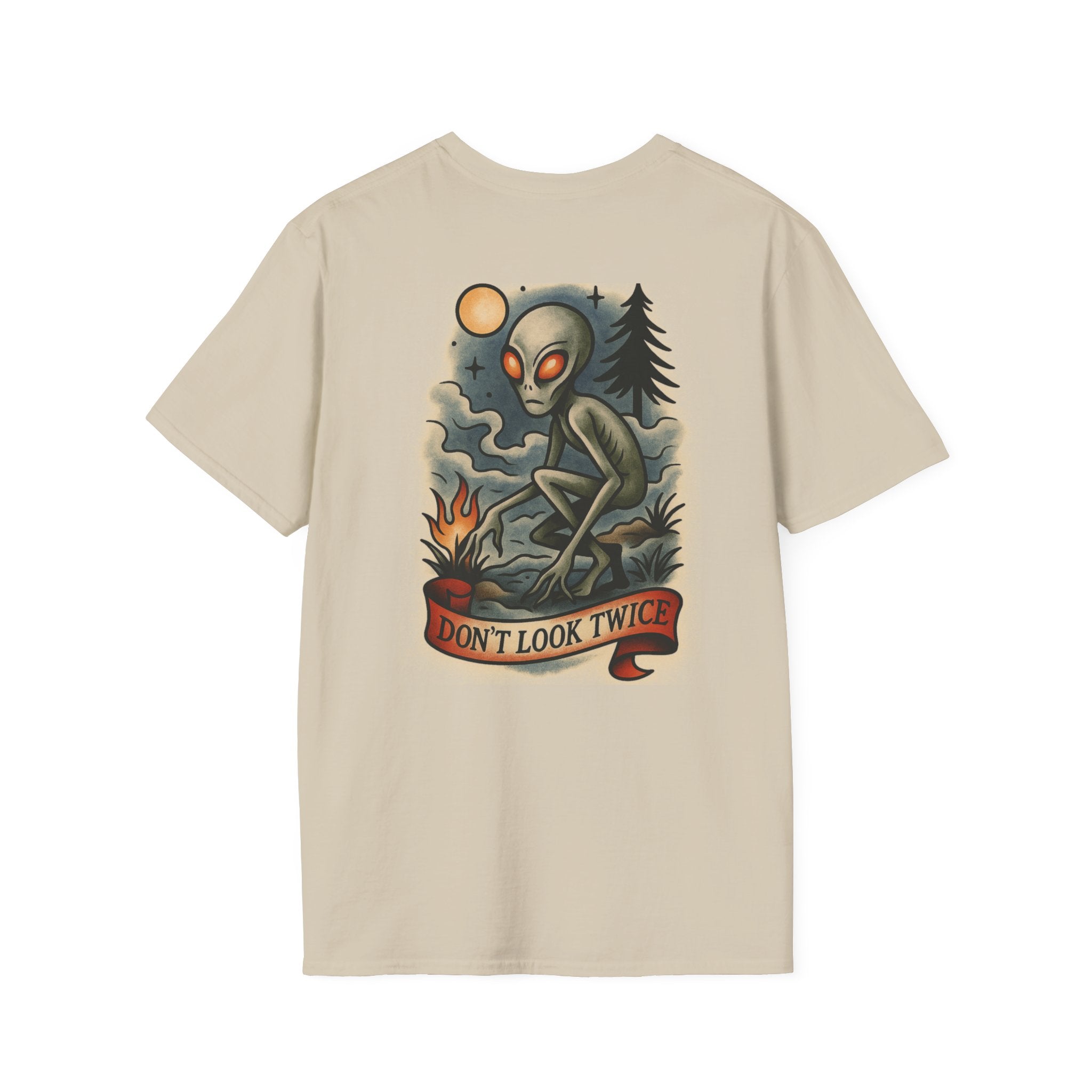 Dover Demon Adventure Retro Graphic Tee | Cryptozoology Unisex Softstyle T-Shirt