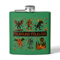 Vintage Monster Tattoo Art Hip Flask