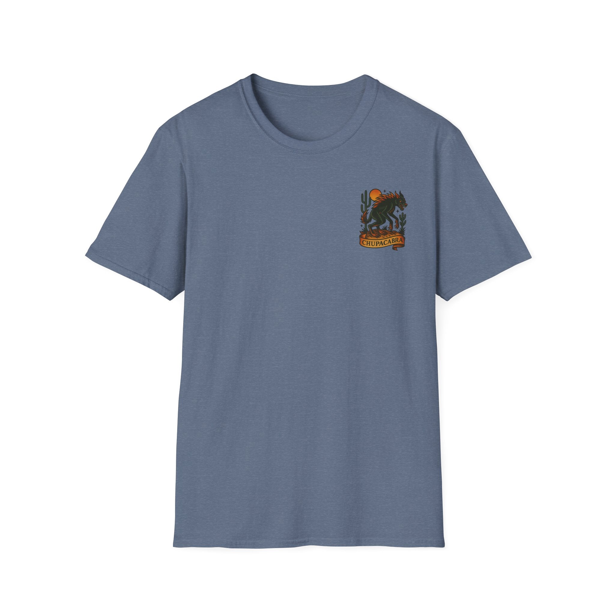 Chupacabra Adventure Retro Graphic Tee | Cryptozoology Unisex Softstyle T-Shirt