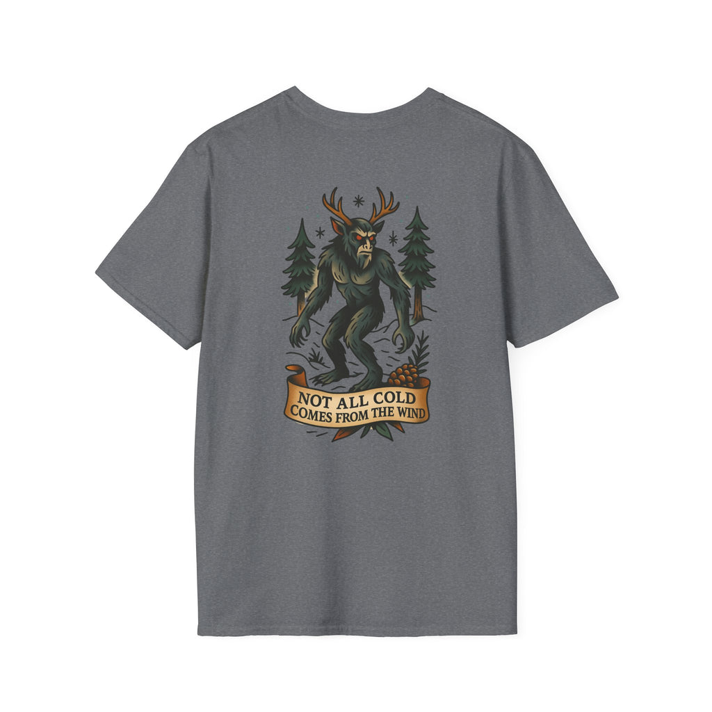 Wendingo Adventure Retro Graphic Tee | Cryptozoology Unisex Softstyle T-Shirt