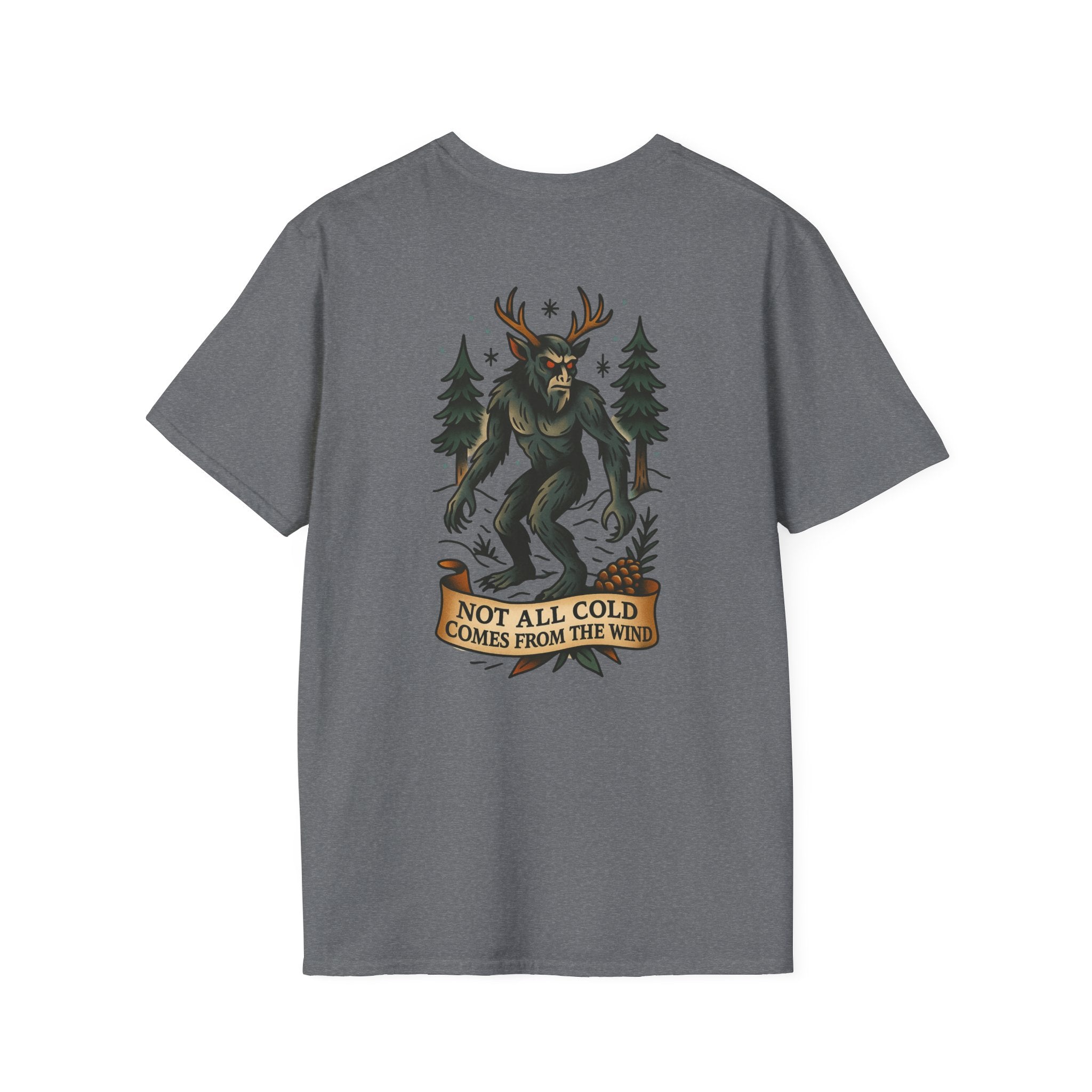 Wendingo Adventure Retro Graphic Tee | Cryptozoology Unisex Softstyle T-Shirt