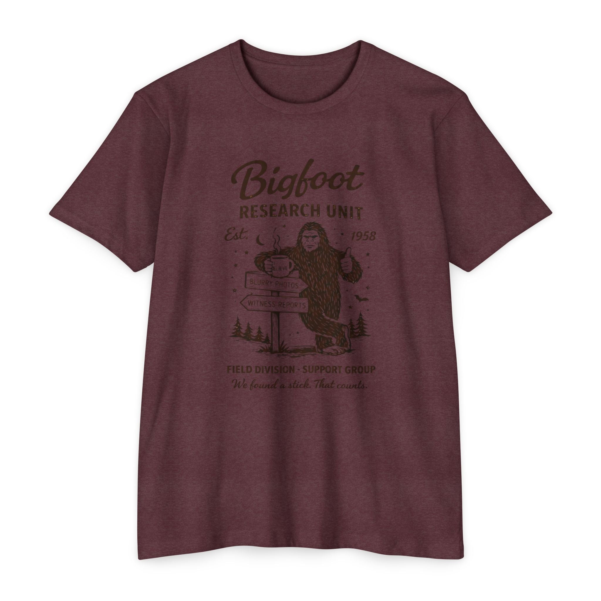 Bigfoot Research Unit T-Shirt : Vintage Sasquatch Field Division Tee