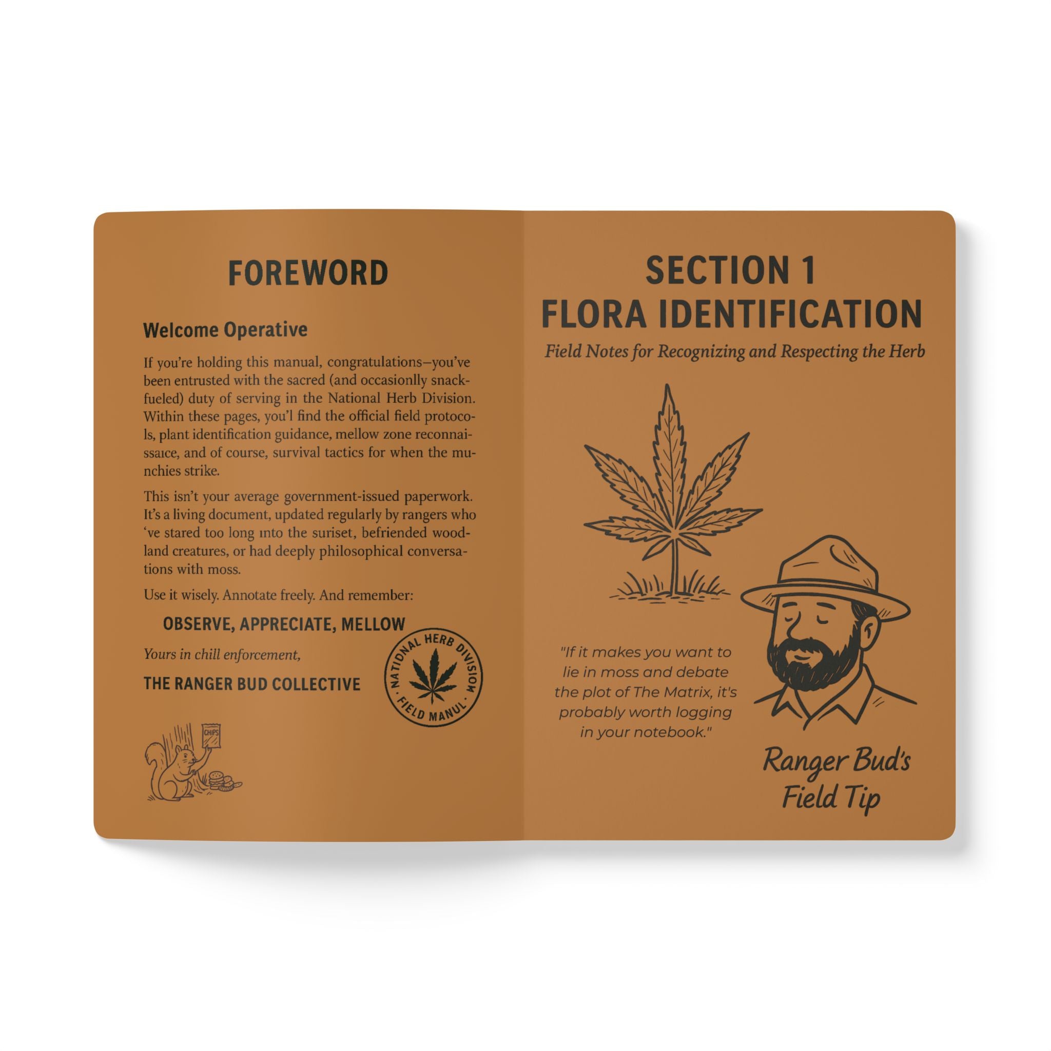 Field Manual Journal National Herb Division, A Guide to Wild Herbs & Chill Enforcement