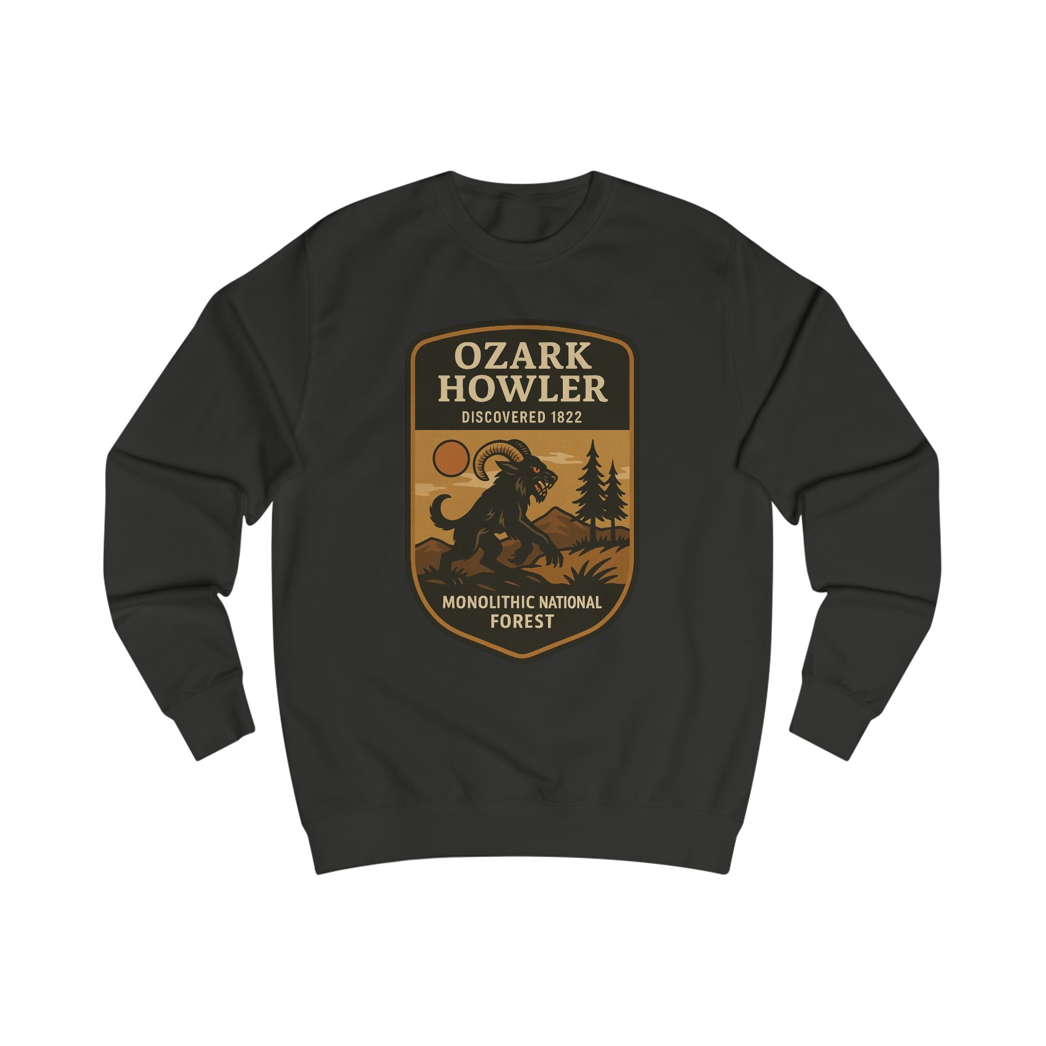 Ozark Howler Adventure Unisex Sweatshirt | Retro National Park Style