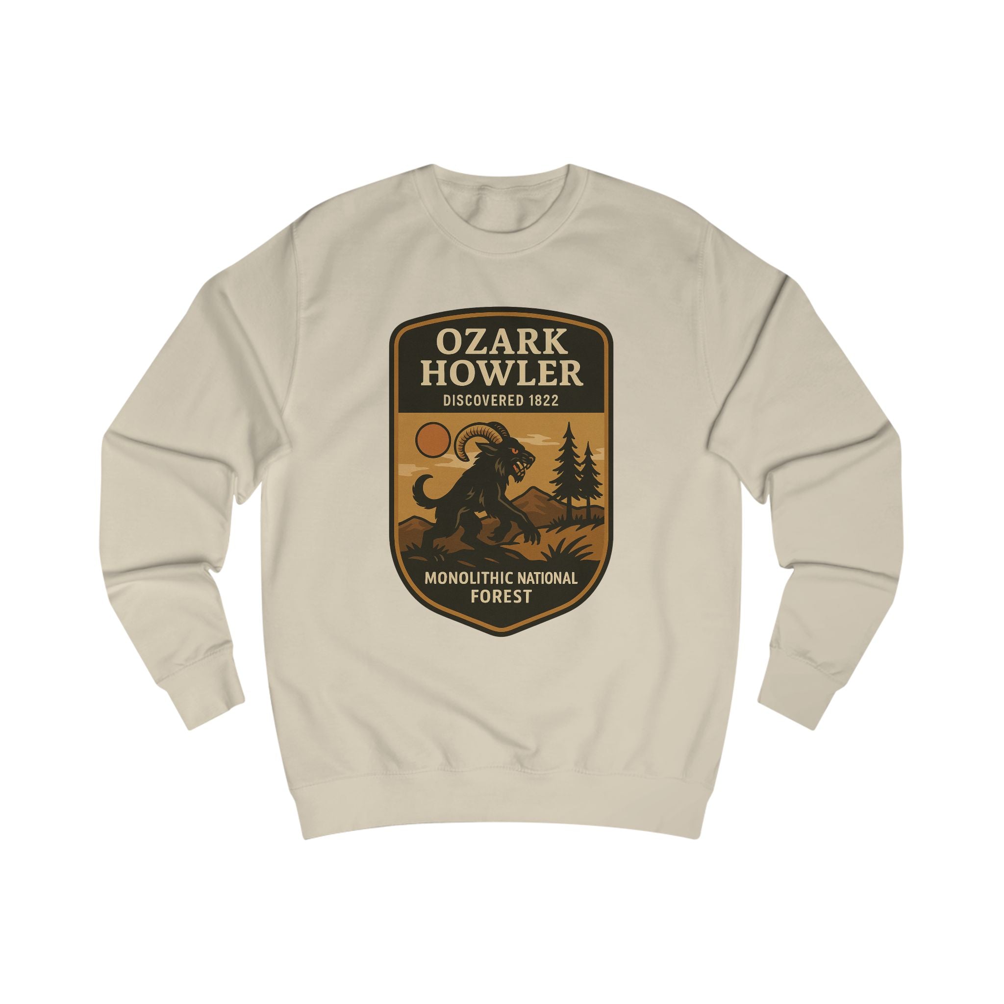 Ozark Howler Adventure Sweatshirt | Retro National Park Cryptid