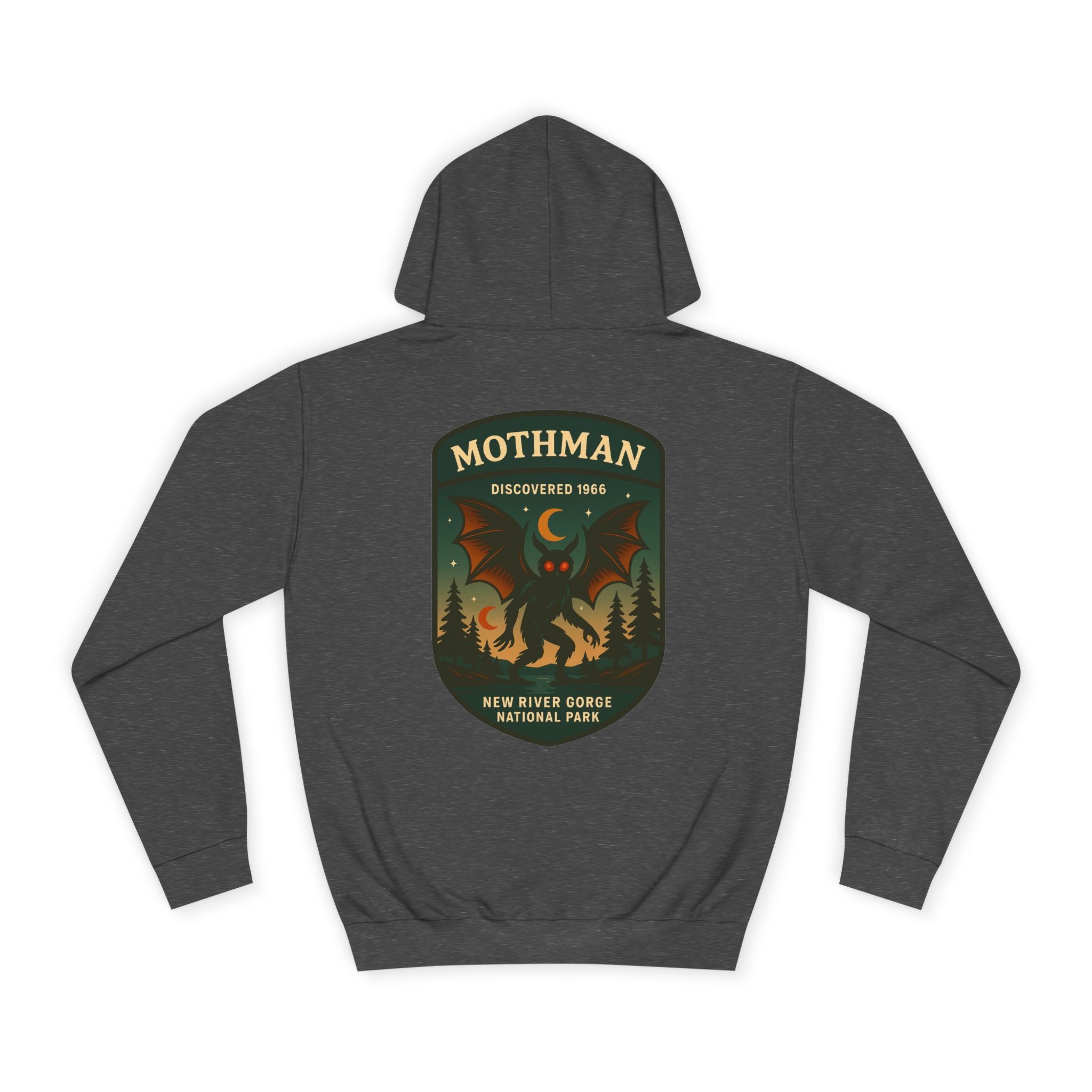 Mothman Patch Hoodie | Retro National Park Style