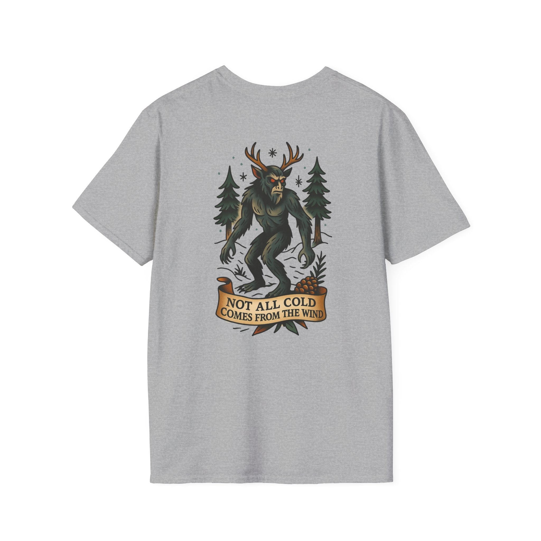 Wendingo Adventure Retro Graphic Tee | Cryptozoology Unisex Softstyle T-Shirt
