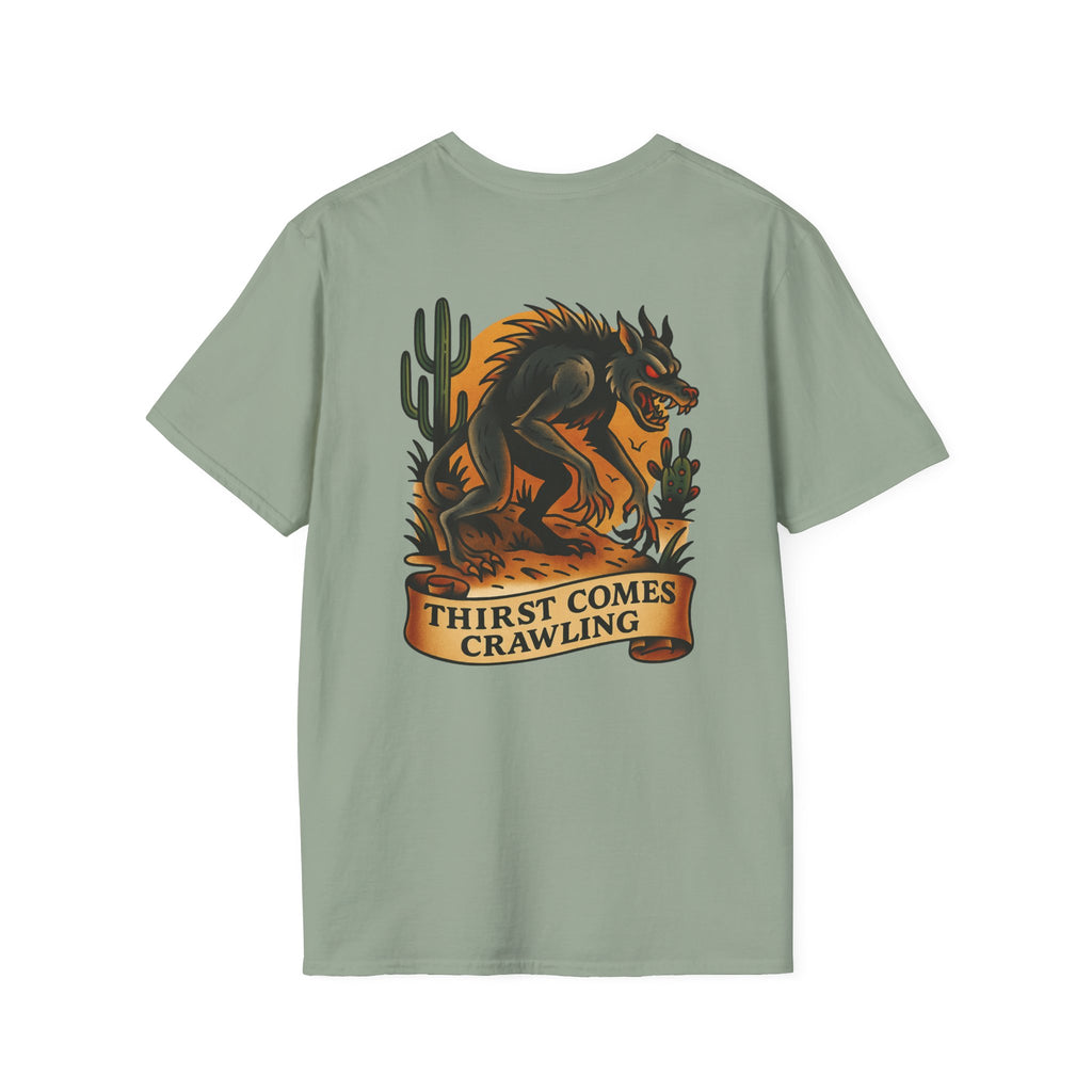 Chupacabra Adventure Retro Graphic Tee | Cryptozoology Unisex Softstyle T-Shirt