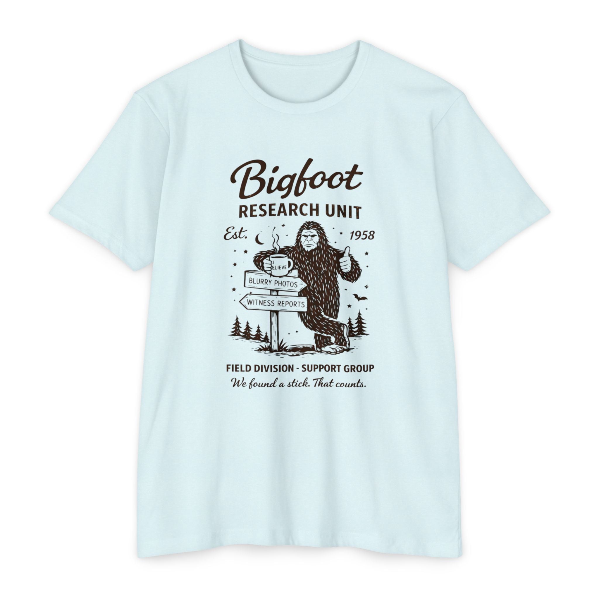 Bigfoot Research Unit T-Shirt : Vintage Sasquatch Field Division Tee