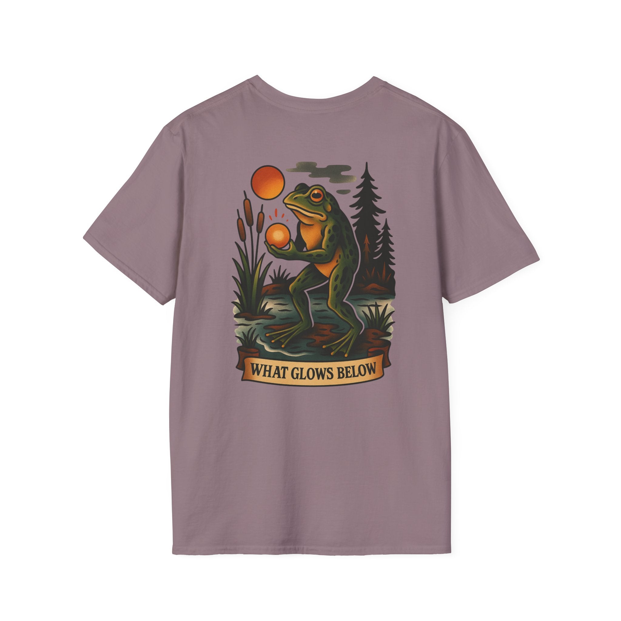 Loveland Frogman Adventure Retro Graphic Tee | Cryptozoology Unisex Softstyle T-Shirt