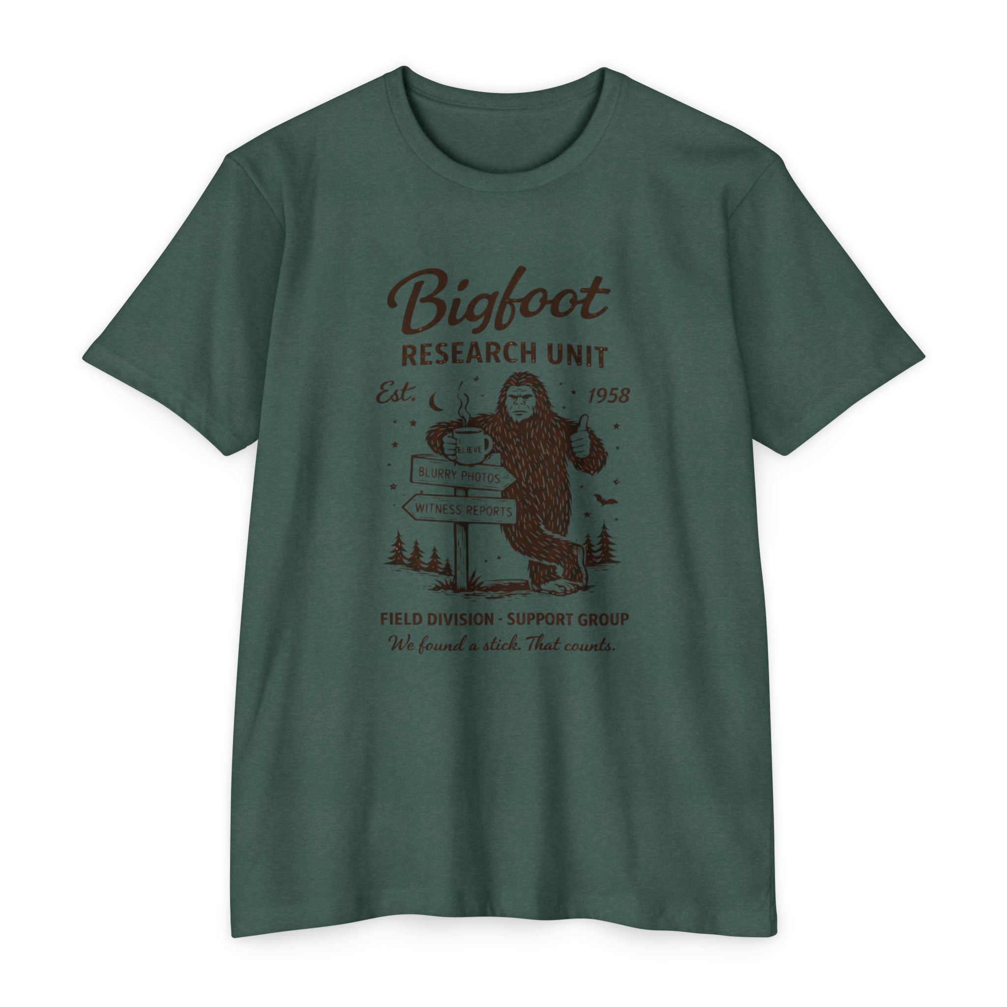 Bigfoot Research Unit T-Shirt : Vintage Sasquatch Field Division Tee