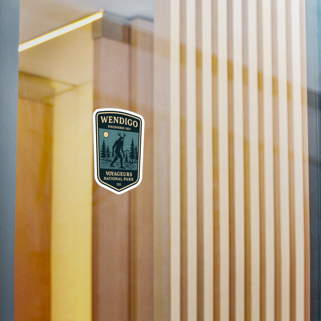 Wendigo National Park Patch Sticker Vinyl Decal | Outdoor Wilderness