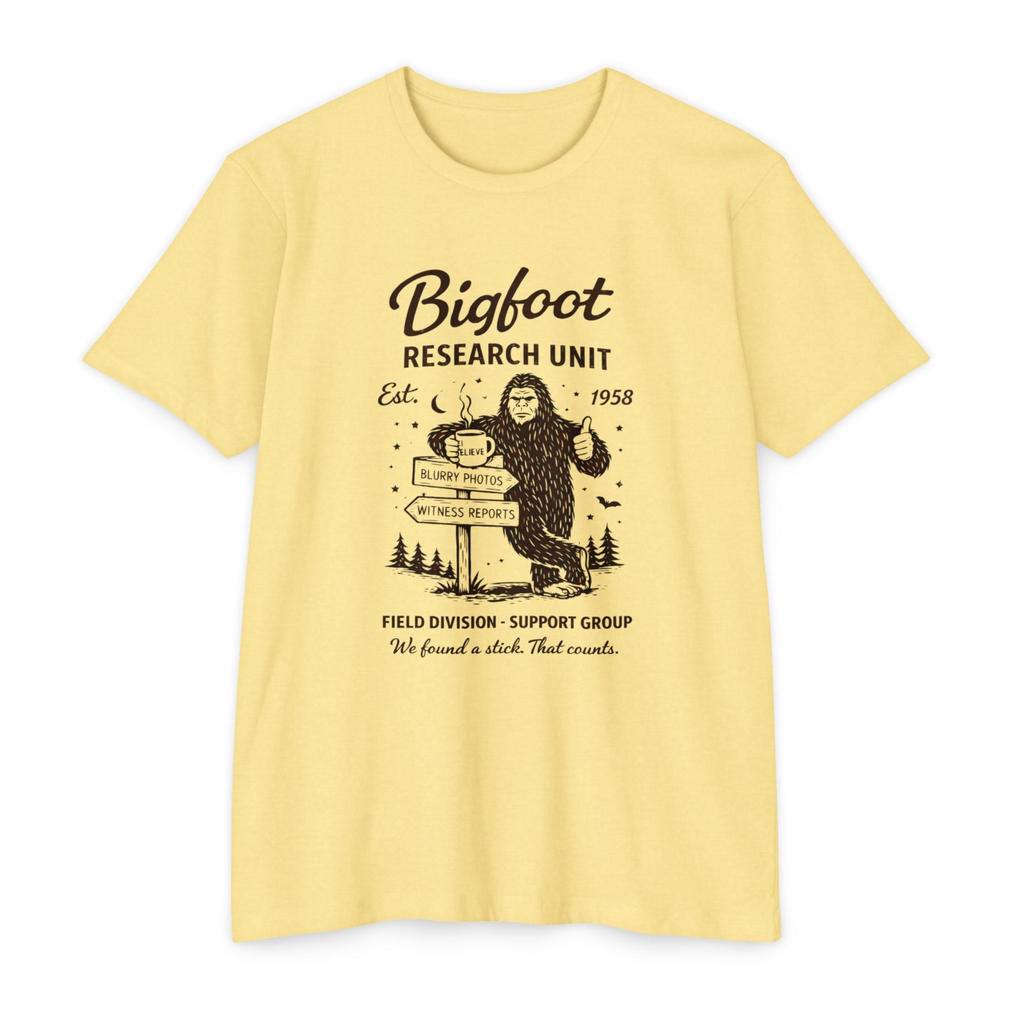 Bigfoot Research Unit T-Shirt : Vintage Sasquatch Field Division Tee