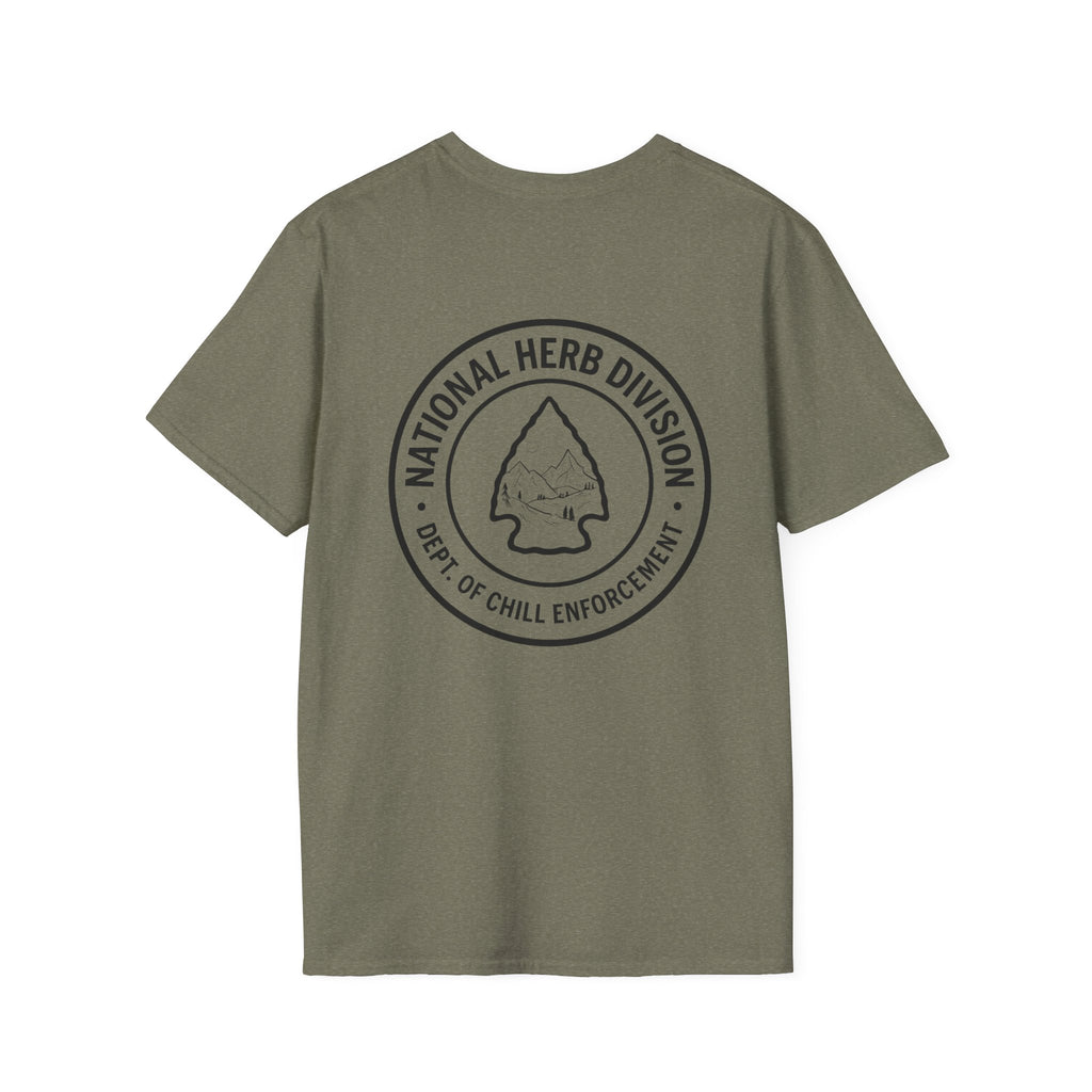 National Herb Division Chill Vibes | Outdoor Adventure Apparel Hiking T-Shirt