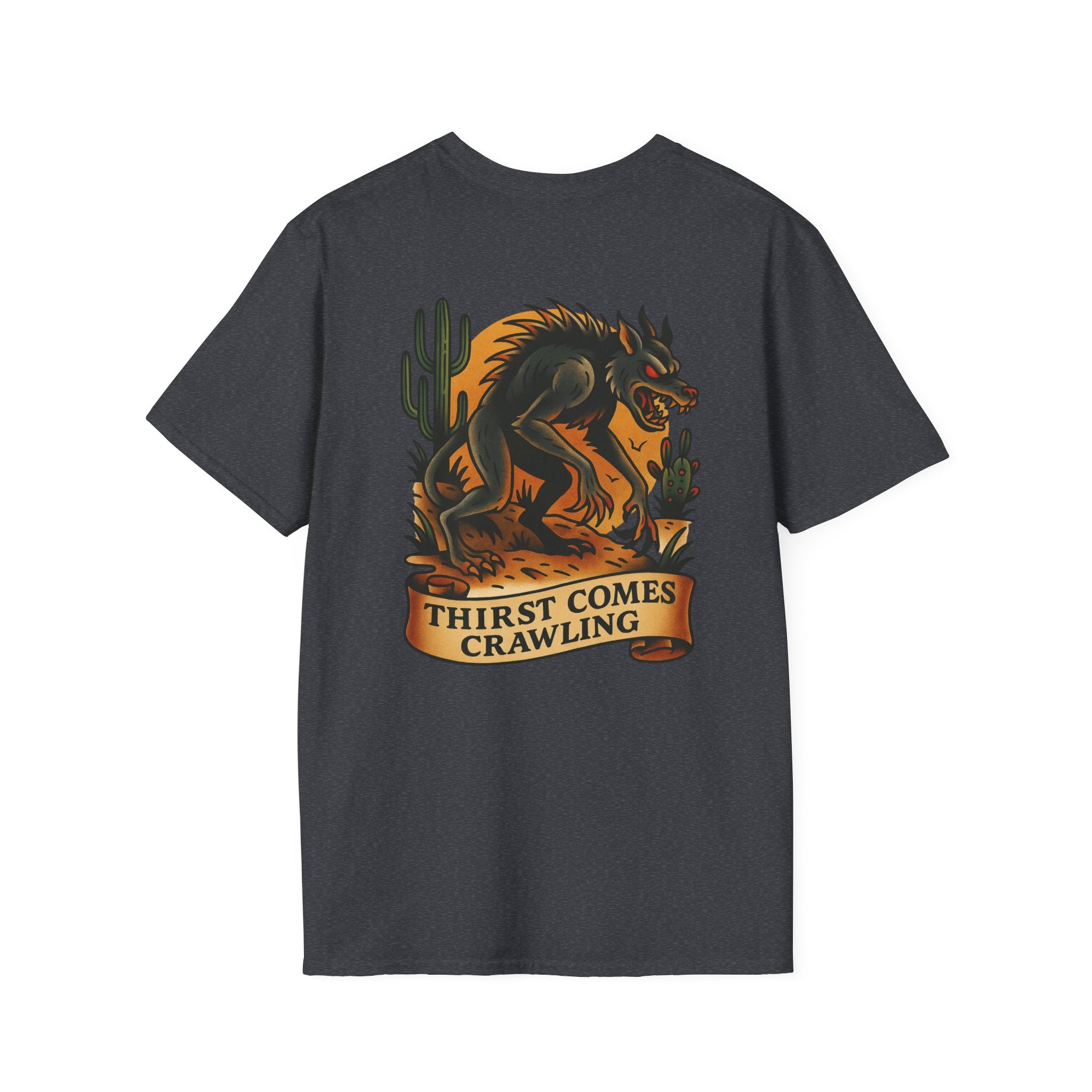 Chupacabra Adventure Retro Graphic Tee | Cryptozoology Unisex Softstyle T-Shirt