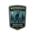 Wendigo National Park Patch Sticker Vinyl Decal | Outdoor Wilderness