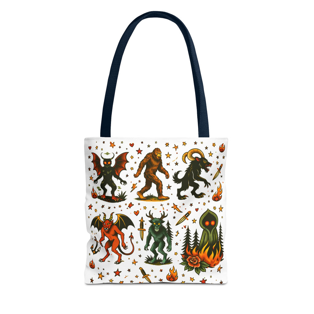 Vintage Cryptid Monsters Tote