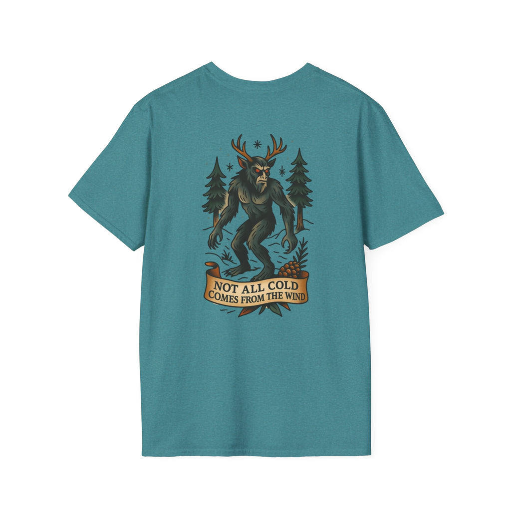 Wendingo Adventure Retro Graphic Tee | Cryptozoology Unisex Softstyle T-Shirt
