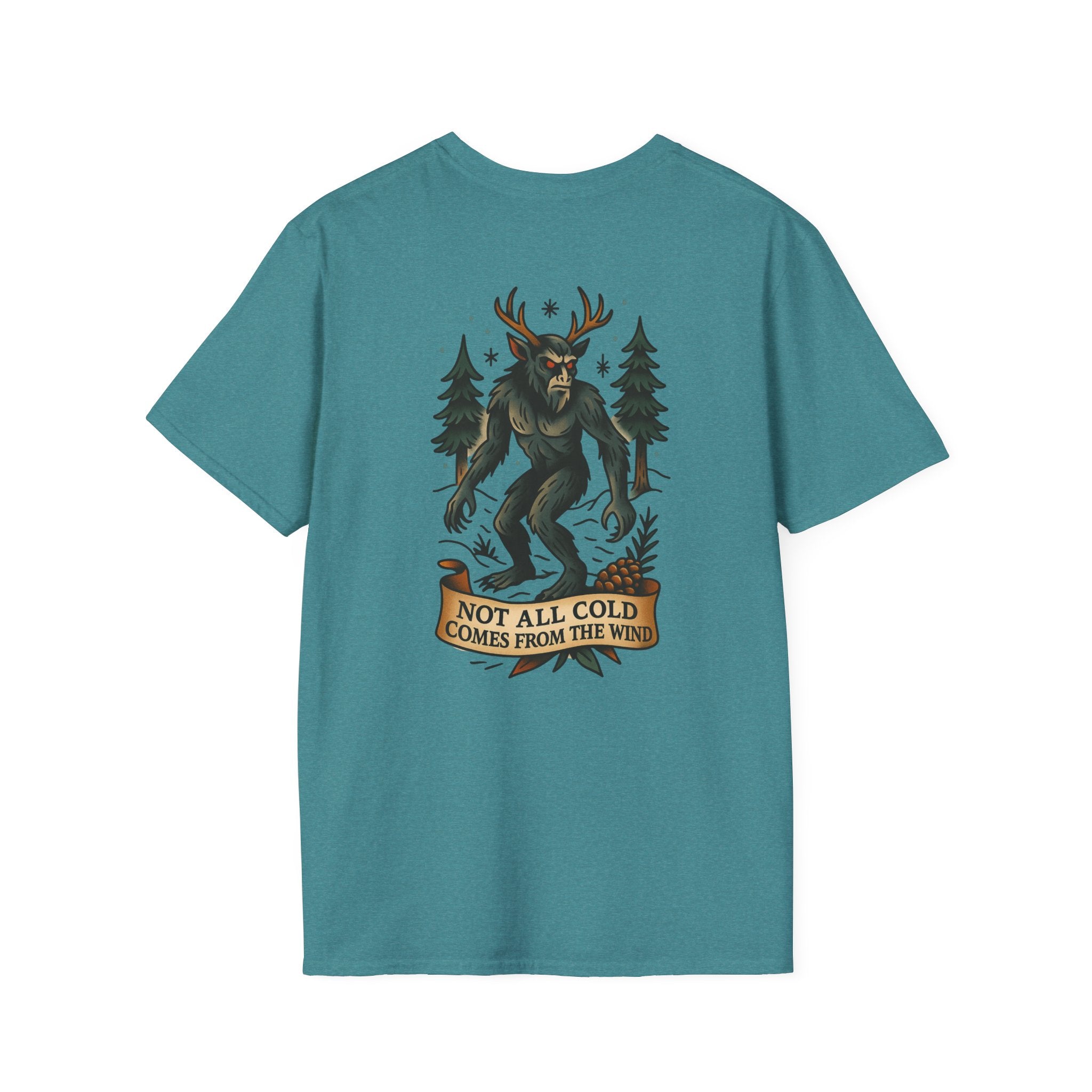 Wendingo Adventure Retro Graphic Tee | Cryptozoology Unisex Softstyle T-Shirt