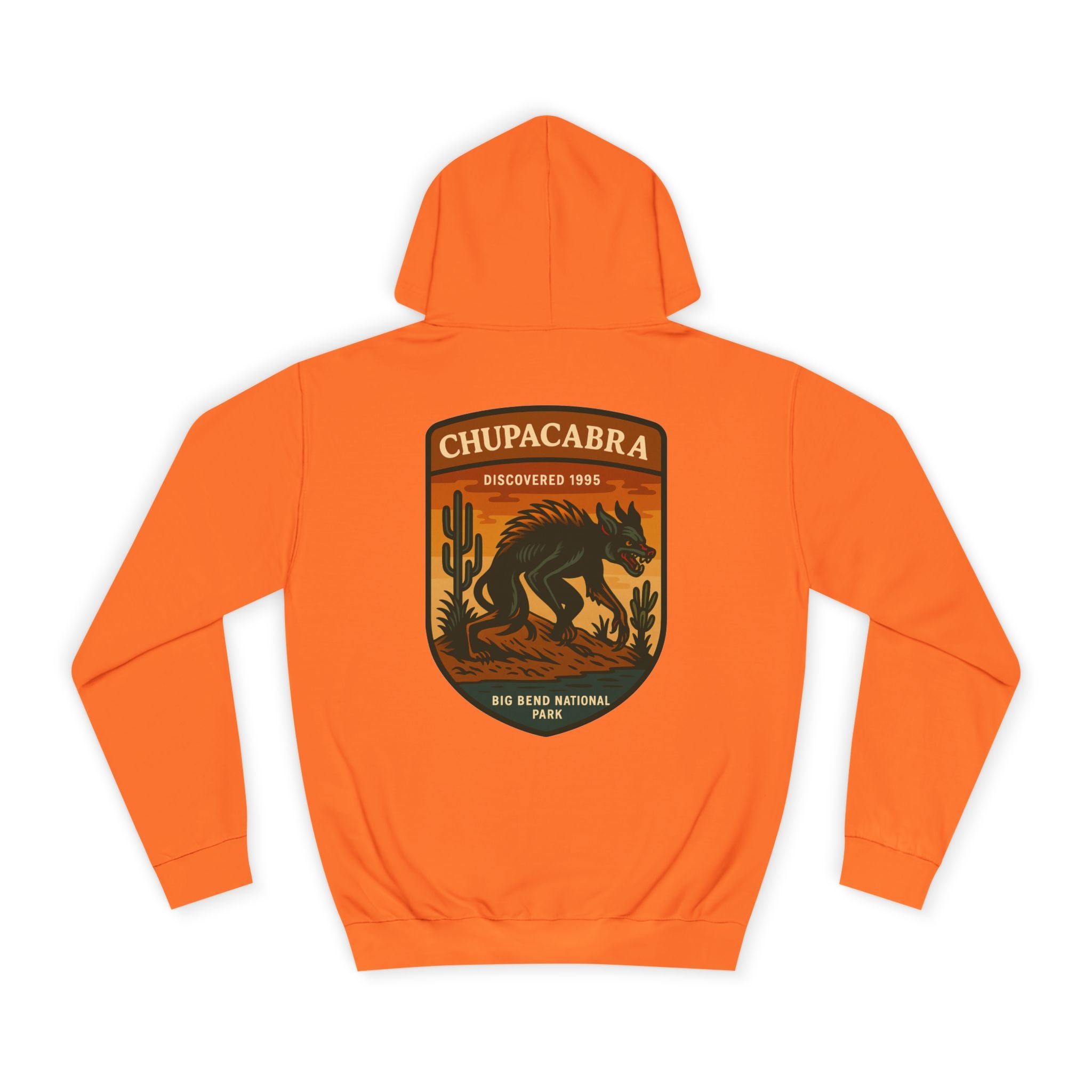 Chupacabra Patch Hoodie | Retro National Park Style