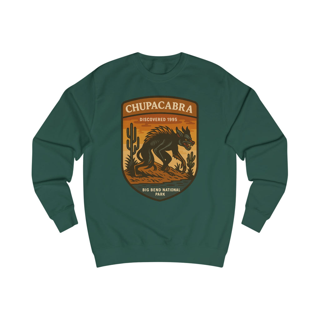 Chupacabra Adventure Unisex Sweatshirt | Retro National Park Style