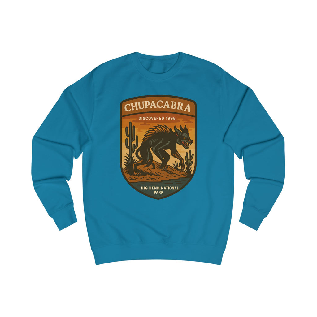 Chupacabra Adventure Unisex Sweatshirt | Retro National Park Style