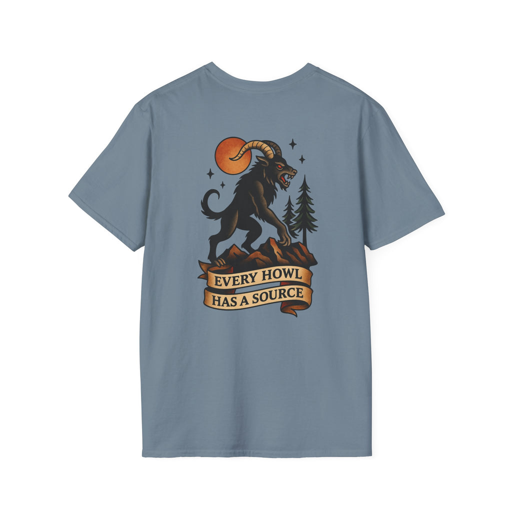 Ozark Howler Adventure Retro Graphic Tee | Cryptozoology Unisex Softstyle T-Shirt