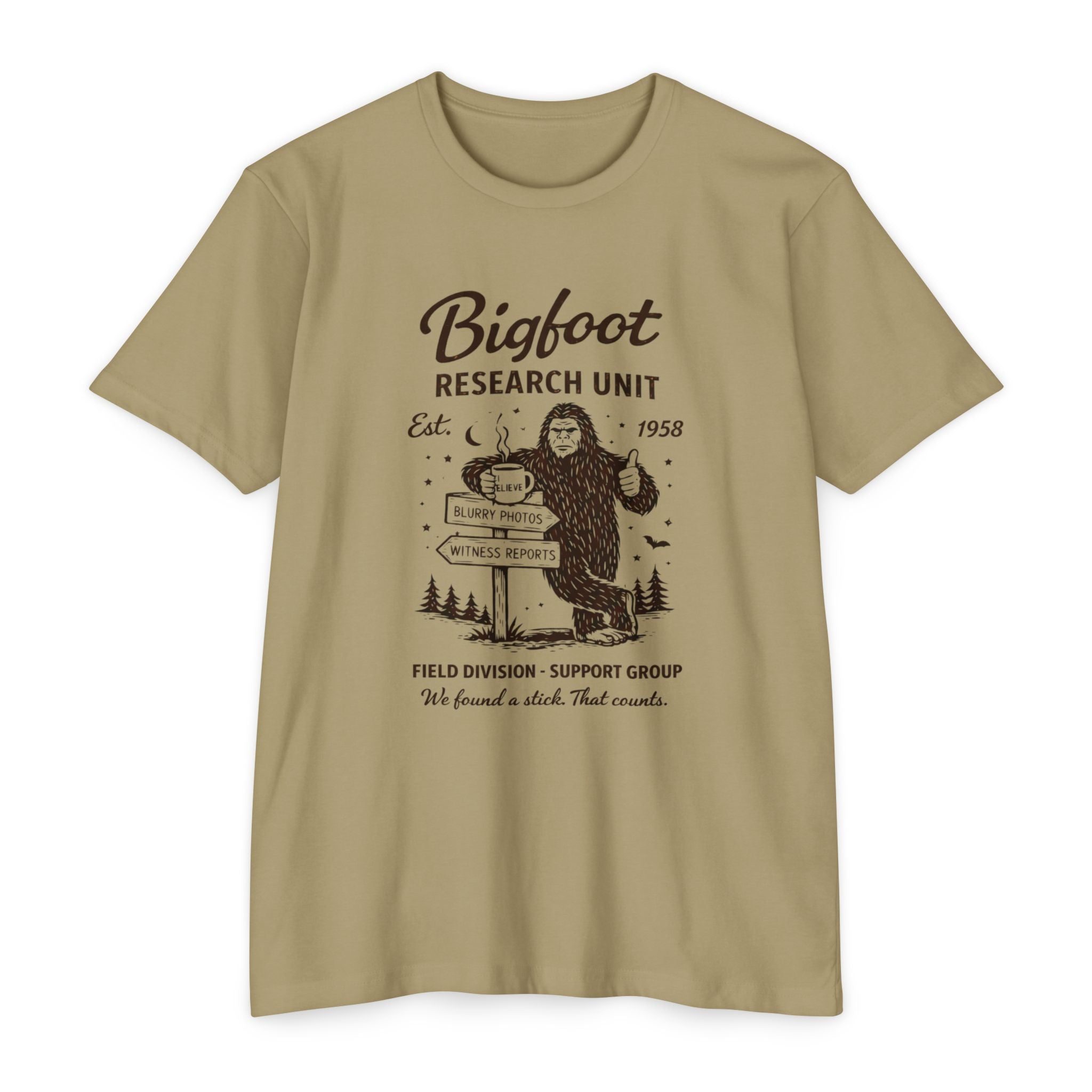 Bigfoot Research Unit T-Shirt : Vintage Sasquatch Field Division Tee