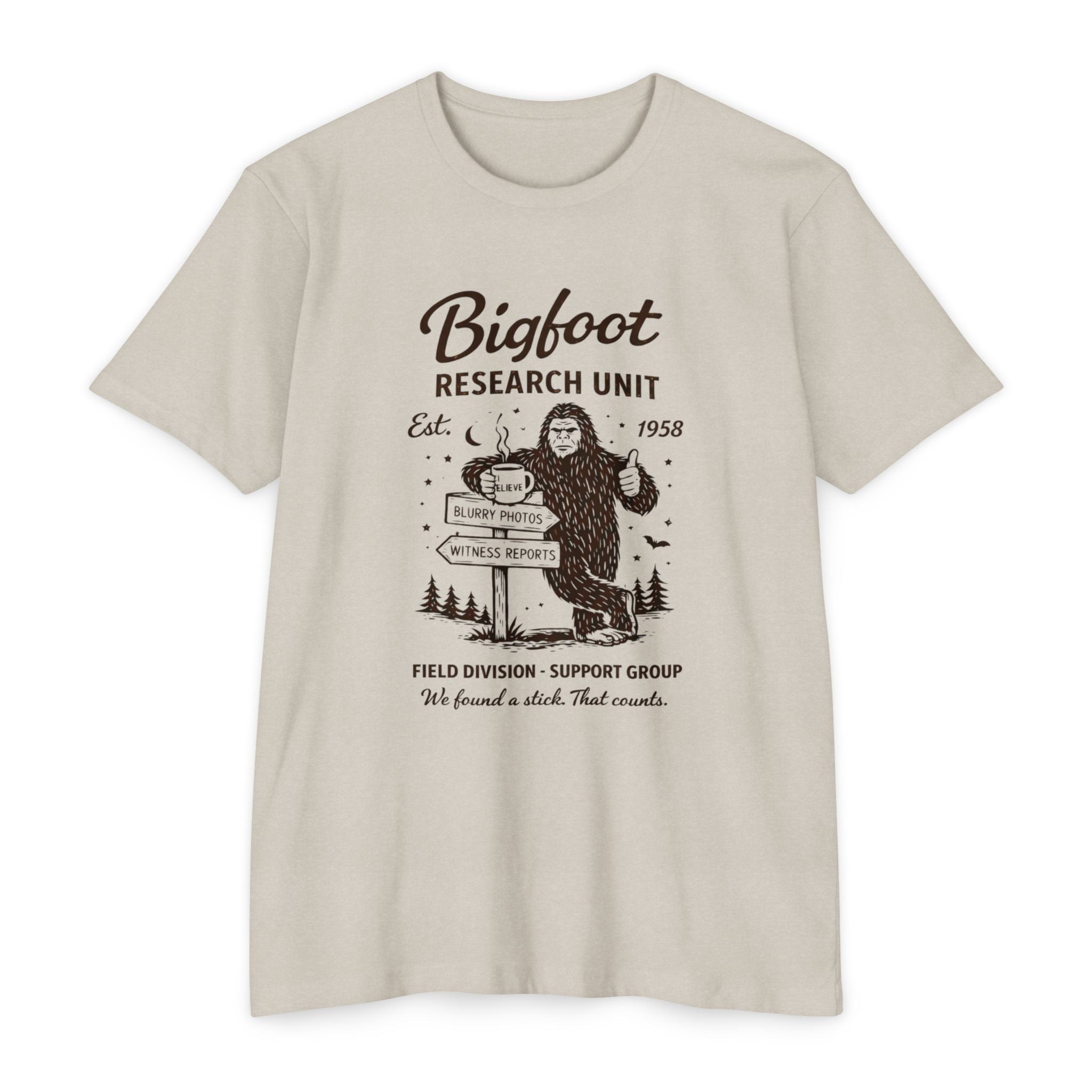 Bigfoot Research Unit T-Shirt : Vintage Sasquatch Field Division Tee