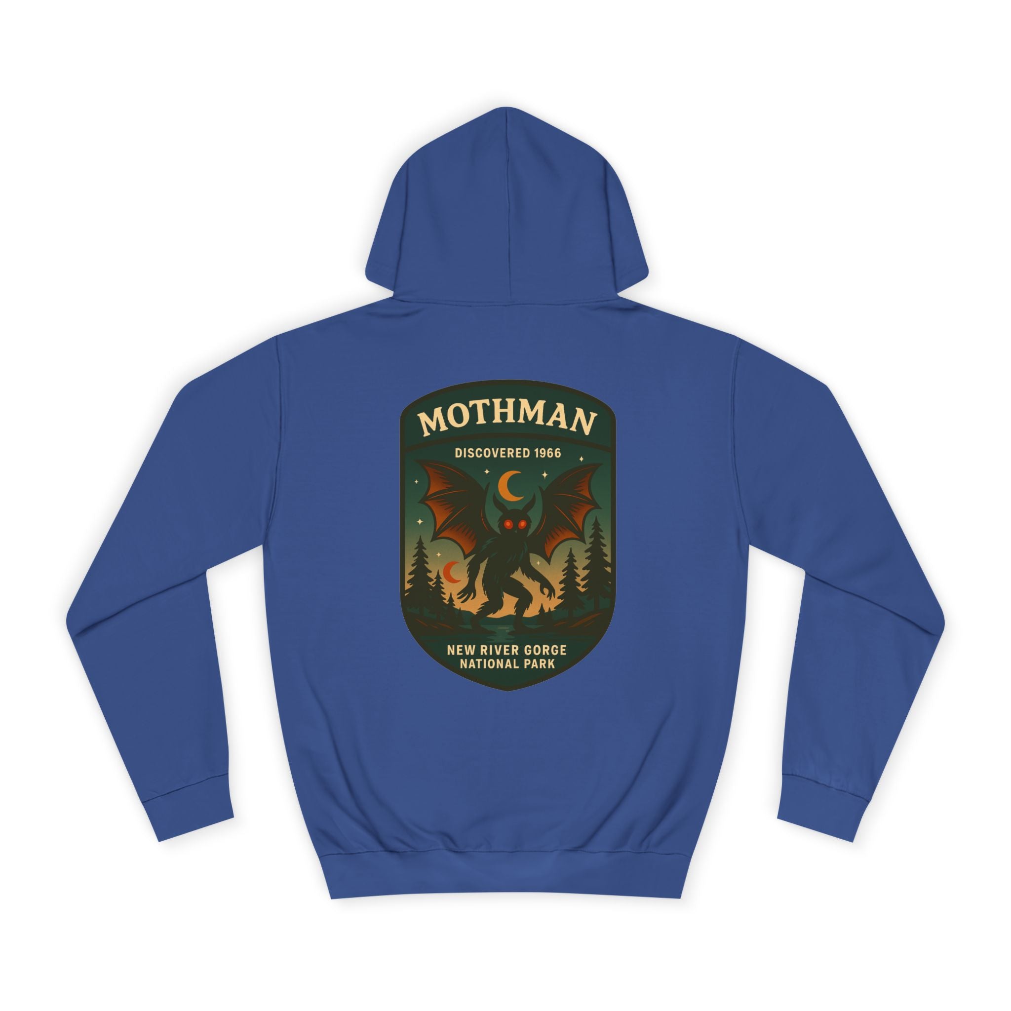 Mothman Patch Hoodie | Retro National Park Style