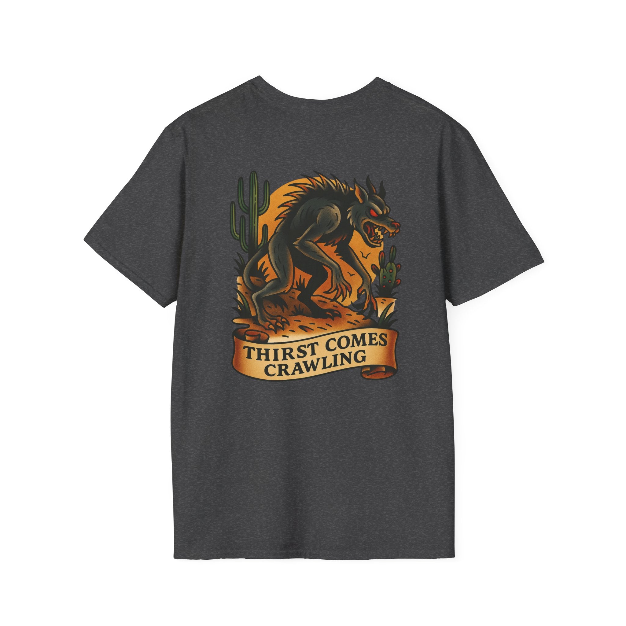 Chupacabra Adventure Retro Graphic Tee | Cryptozoology Unisex Softstyle T-Shirt
