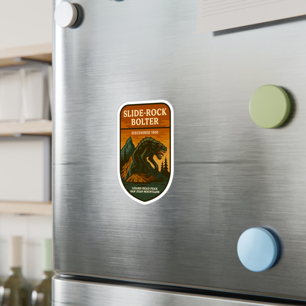 Slide Rock Bolter Patch Logo Kiss-Cut Vinyl Decal | Monolithic National Forest