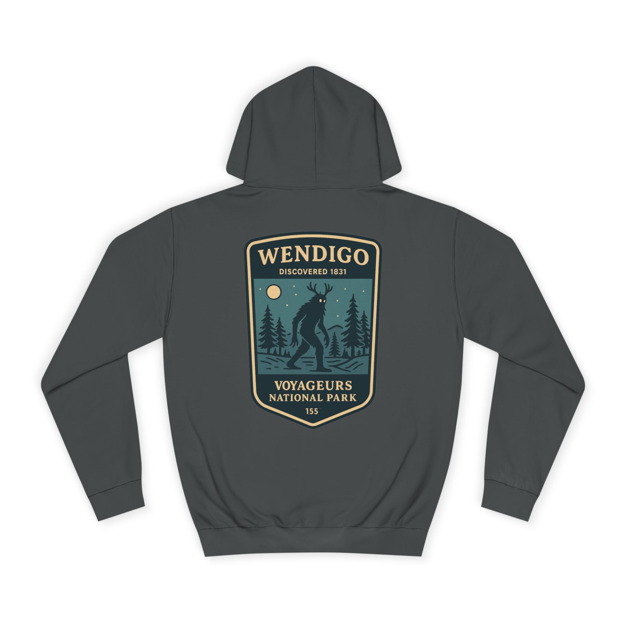 Wendigo Patch Hoodie | Retro National Park Style